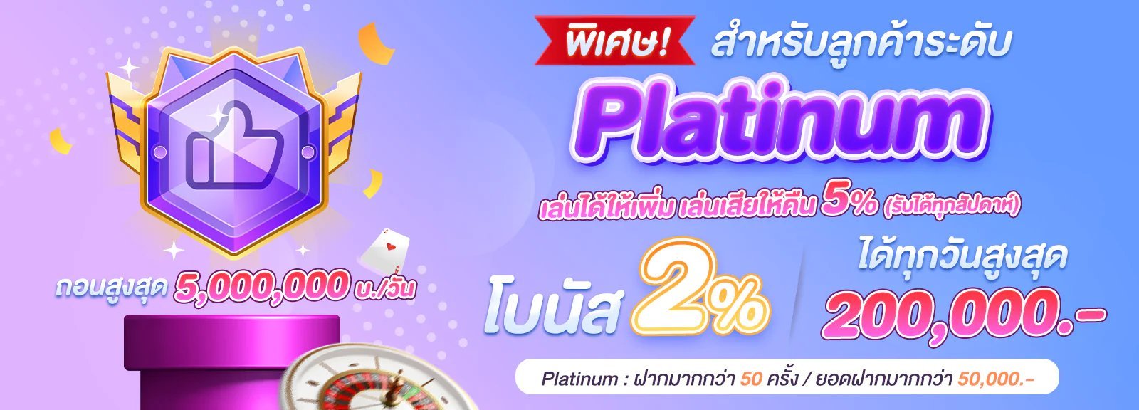555halo พิเศษสำหรับลูกค้าระดับ platinum